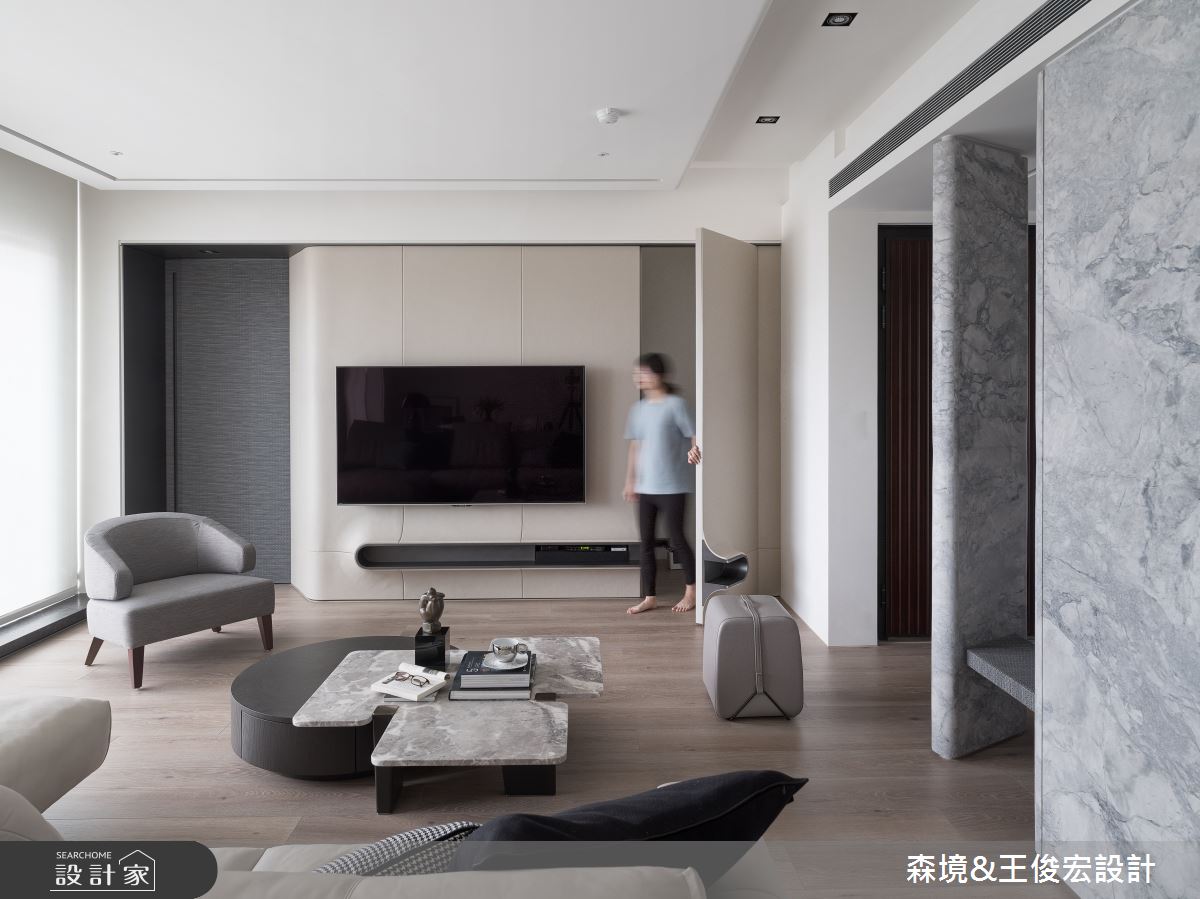 40坪新成屋(5年以下)＿簡約風客廳案例圖片＿森境設計＿王俊宏_81之9