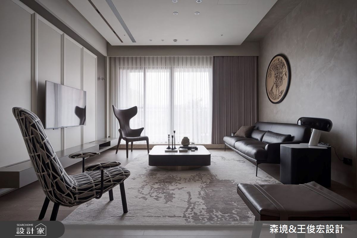 48坪新成屋(5年以下)＿現代風客廳案例圖片＿森境設計＿王俊宏_86之4