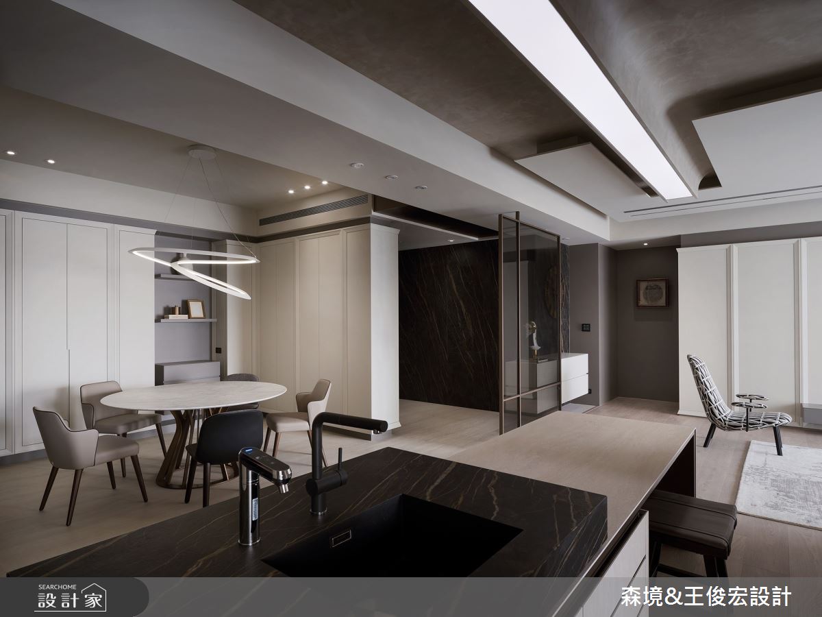 48坪新成屋(5年以下)＿現代風餐廳吧檯案例圖片＿森境設計＿王俊宏_86之10
