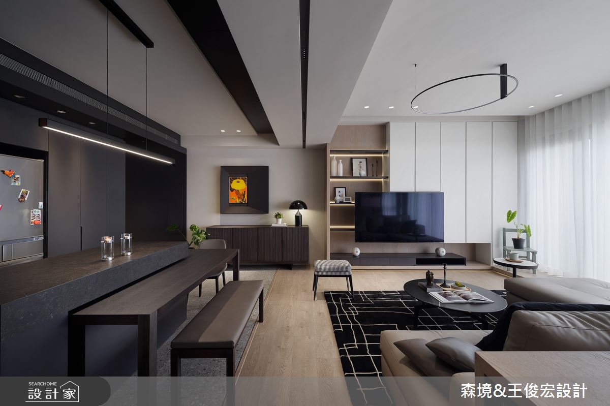35坪中古屋(5~15年)＿現代風客廳餐廳案例圖片＿森境設計＿王俊宏_89之8