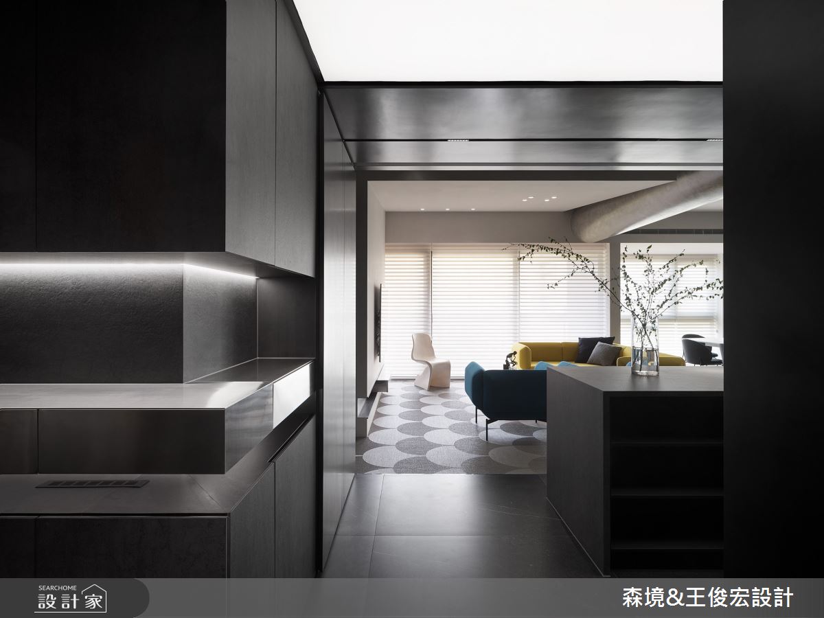 61坪新成屋(5年以下)＿現代風玄關客廳案例圖片＿森境設計＿王俊宏_90之4