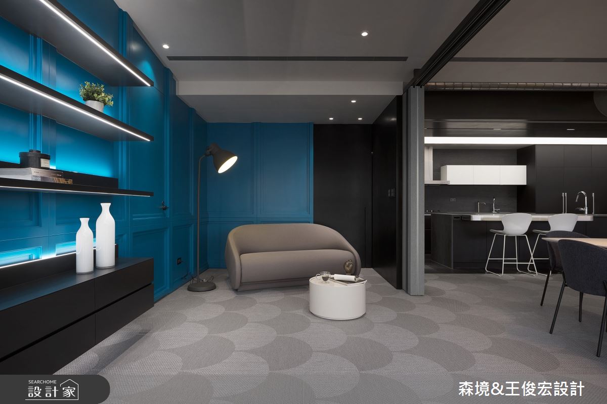 61坪新成屋(5年以下)＿現代風廚房書房多功能室中島案例圖片＿森境設計＿王俊宏_90之18