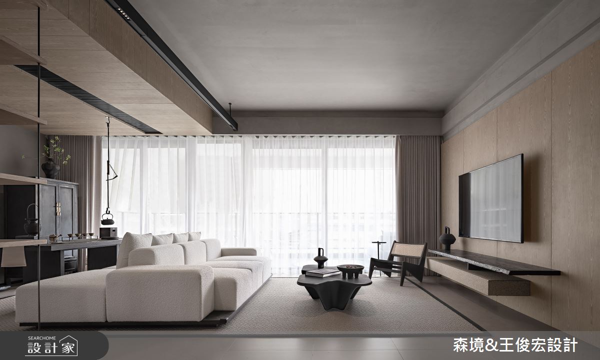 47坪新成屋(5年以下)＿侘寂風客廳案例圖片＿森境設計＿王俊宏_92之4