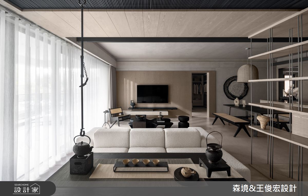47坪新成屋(5年以下)＿侘寂風客廳餐廳案例圖片＿森境設計＿王俊宏_92之10