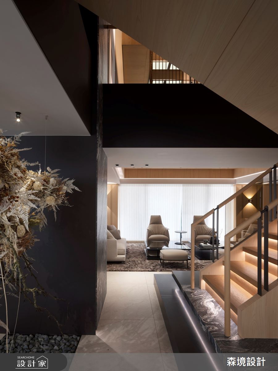 200坪老屋(31~40年)＿日式無印風客廳樓梯案例圖片＿森境設計＿王俊宏_96之20