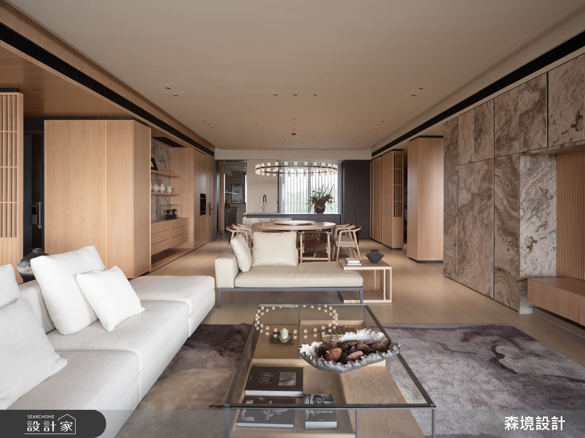 86坪新成屋(5年以下)＿新中式風客廳餐廳案例圖片＿森境設計＿王俊宏_98之3