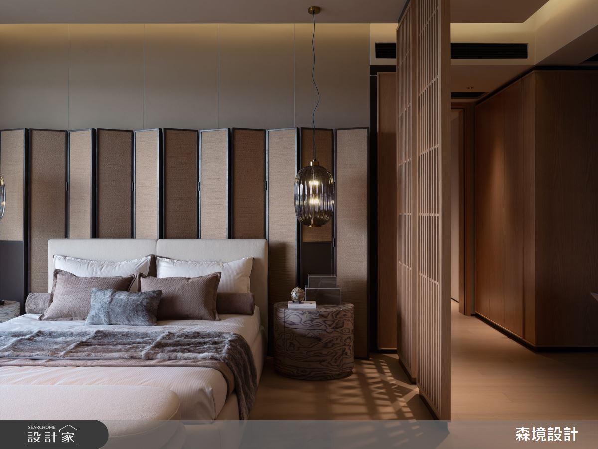 86坪新成屋(5年以下)＿新中式風臥室案例圖片＿森境設計＿王俊宏_98之16