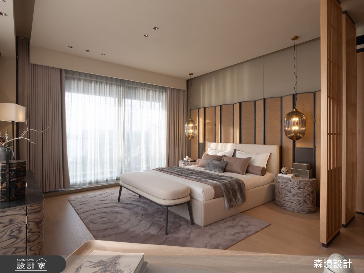 86坪新成屋(5年以下)＿新中式風臥室案例圖片＿森境設計＿王俊宏_98之22