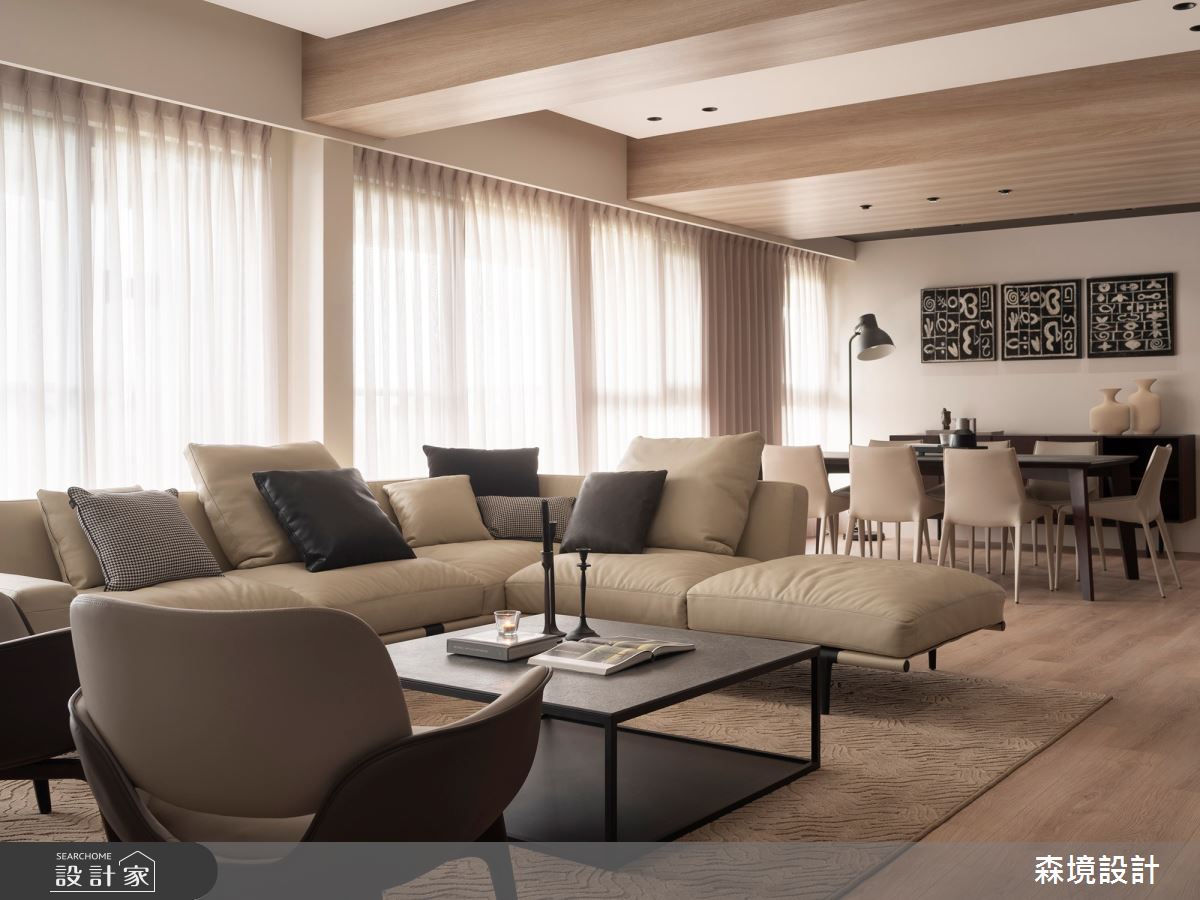 80坪新成屋(5年以下)＿現代風客廳餐廳案例圖片＿森境設計＿王俊宏_103之2