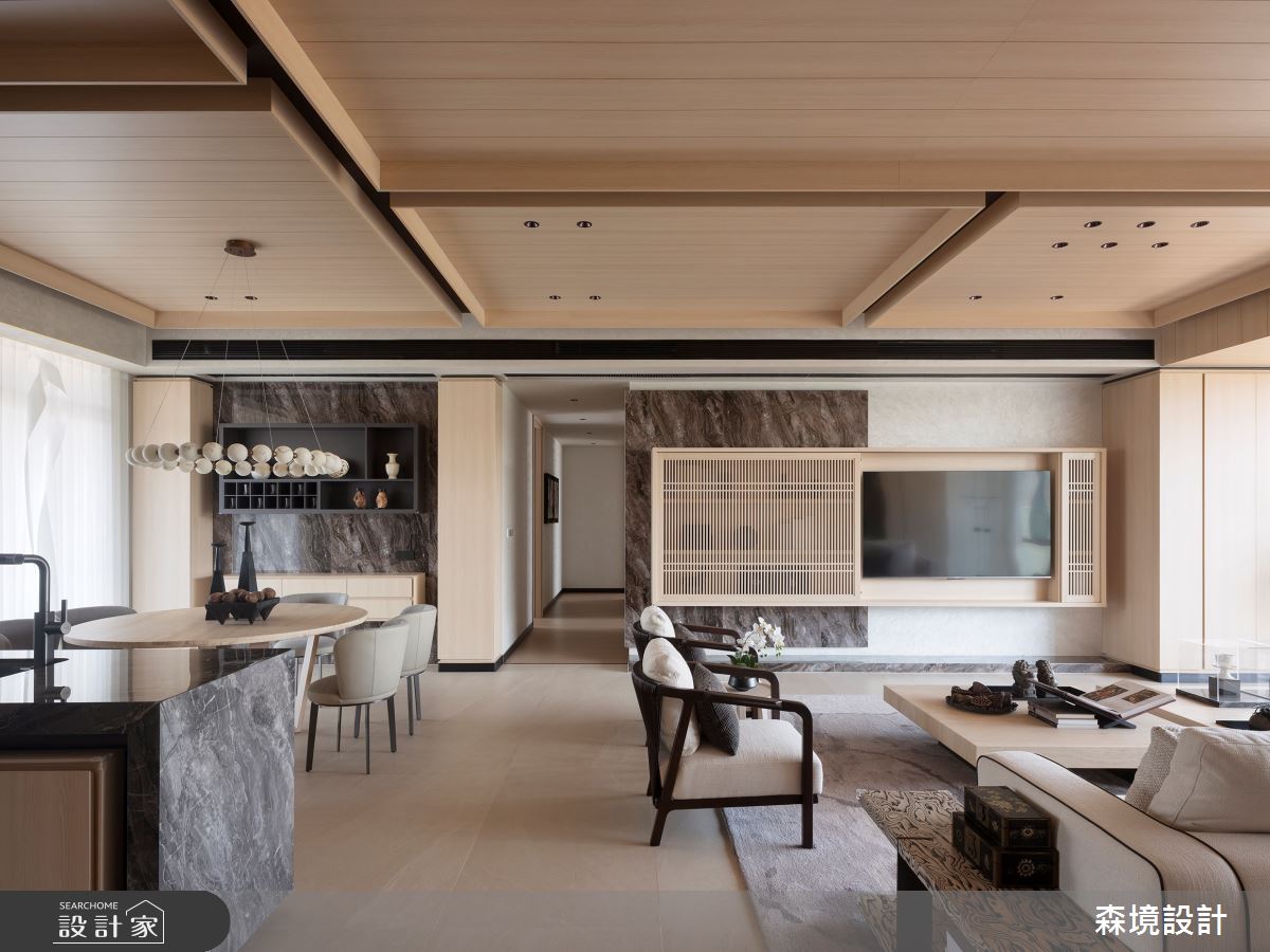 63坪新成屋(5年以下)＿現代風客廳餐廳走廊案例圖片＿森境設計＿王俊宏_106之8