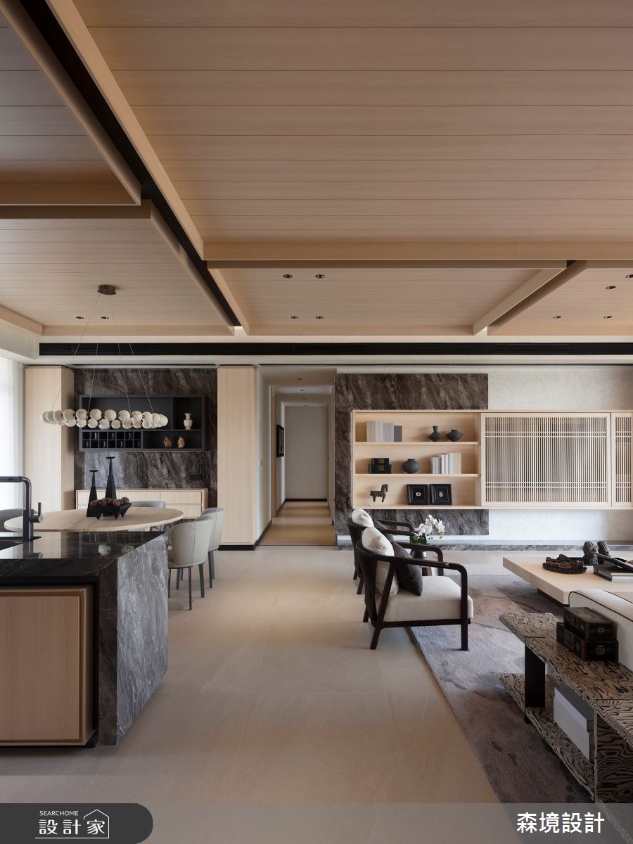 63坪新成屋(5年以下)＿現代風客廳餐廳走廊案例圖片＿森境設計＿王俊宏_106之9