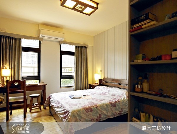 30坪新成屋(5年以下)＿鄉村風臥室案例圖片＿原木工坊&客製化．手工實木傢具＿原木工坊_04之28