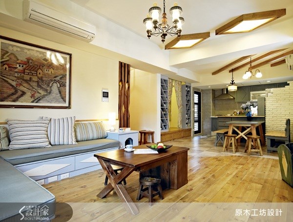 30坪新成屋(5年以下)＿鄉村風客廳案例圖片＿原木工坊&客製化．手工實木傢具＿原木工坊_04之7
