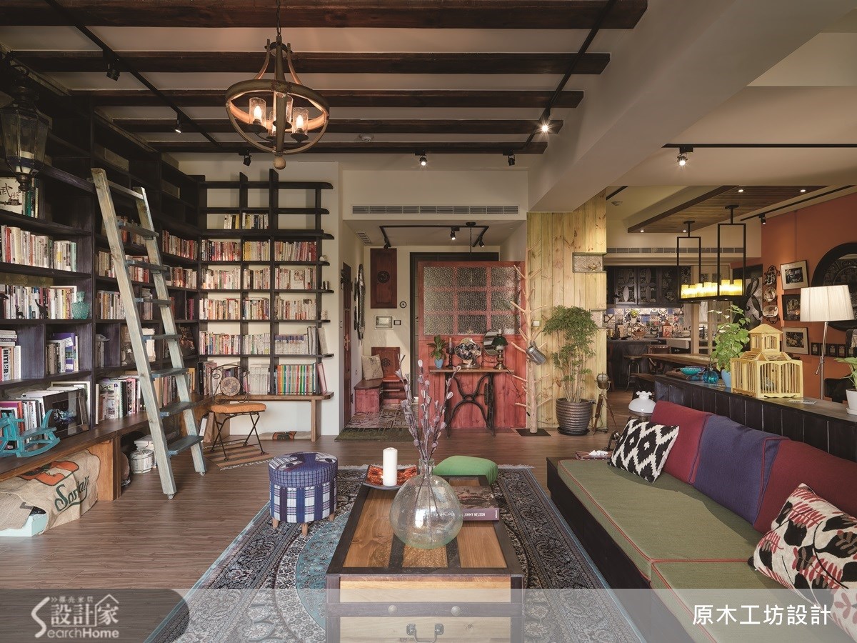 46坪新成屋(5年以下)＿鄉村風客廳案例圖片＿原木工坊&客製化．手工實木傢具＿原木工坊_12之4