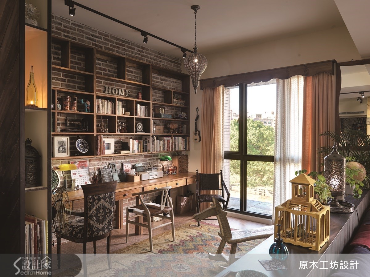 46坪新成屋(5年以下)＿鄉村風書房案例圖片＿原木工坊&客製化．手工實木傢具＿原木工坊_12之6