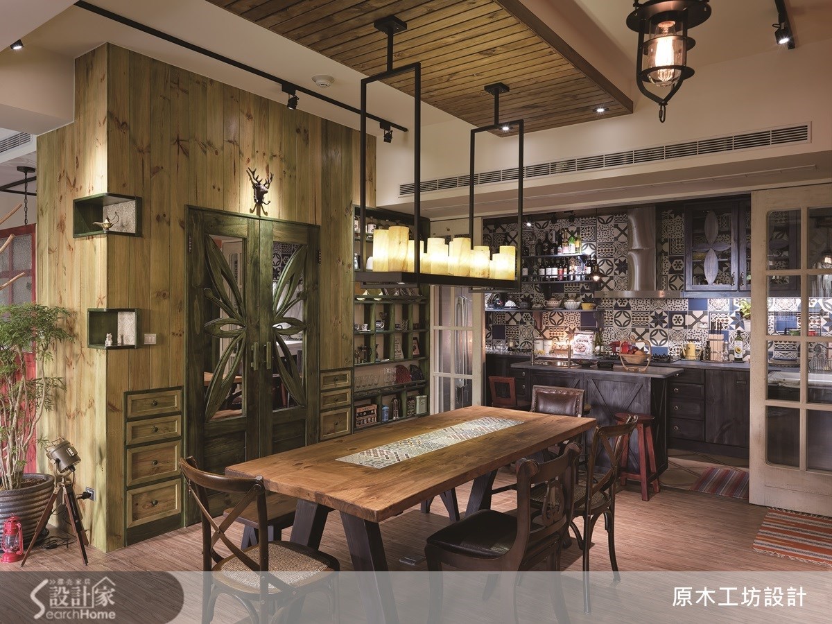 46坪新成屋(5年以下)＿鄉村風餐廳案例圖片＿原木工坊&客製化．手工實木傢具＿原木工坊_12之14