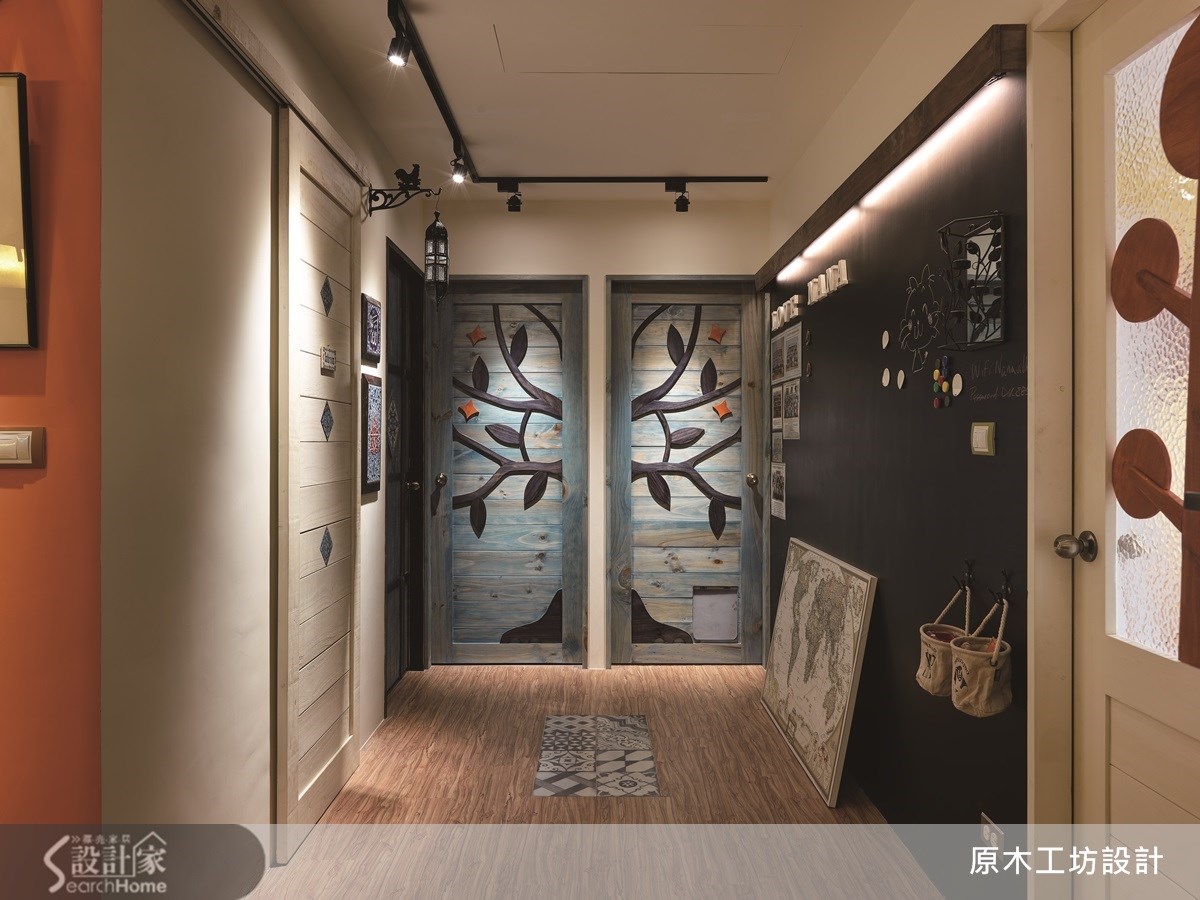 46坪新成屋(5年以下)＿鄉村風走廊案例圖片＿原木工坊&客製化．手工實木傢具＿原木工坊_12之17