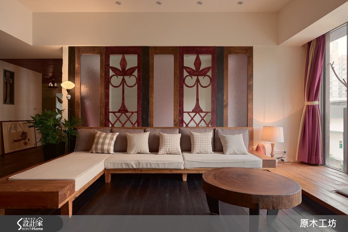 58坪新成屋(5年以下)＿療癒風客廳案例圖片＿原木工坊&客製化．手工實木傢具＿原木工坊_13之6