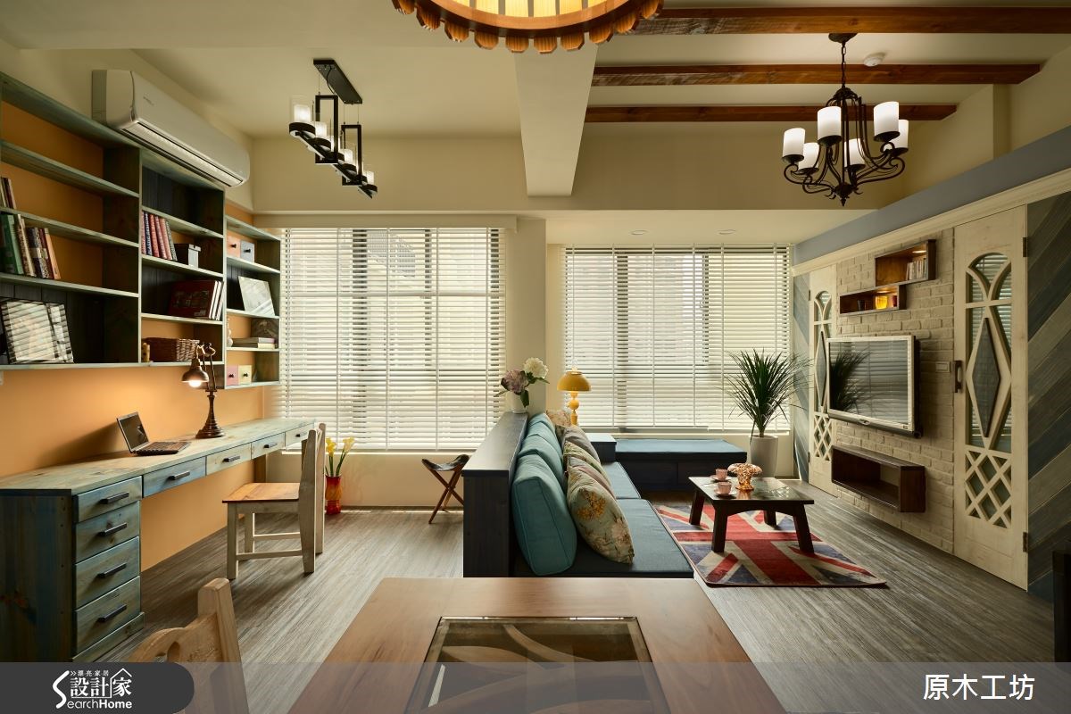 20坪新成屋(5年以下)＿療癒風客廳案例圖片＿原木工坊&客製化．手工實木傢具＿原木工坊_14之4