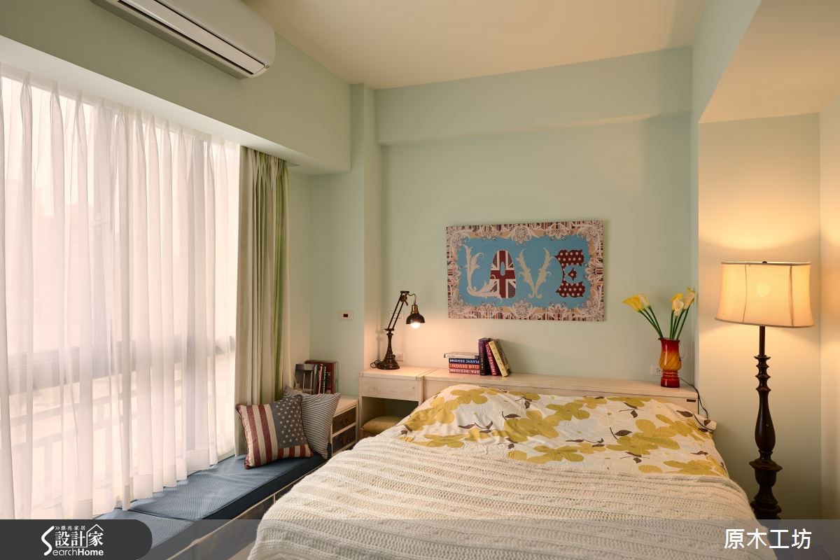 20坪新成屋(5年以下)＿療癒風臥室案例圖片＿原木工坊&客製化．手工實木傢具＿原木工坊_14之9
