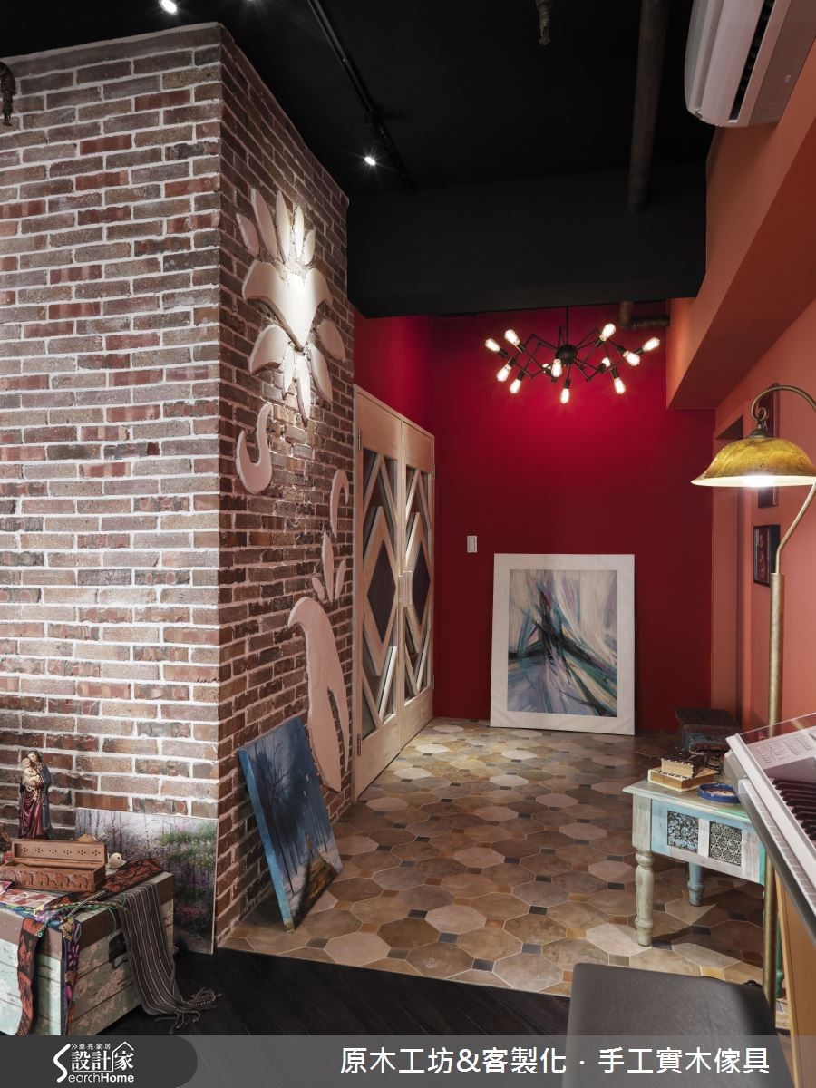30坪老屋(16~30年)＿工業風玄關案例圖片＿原木工坊&客製化．手工實木傢具＿原木工坊_15之2