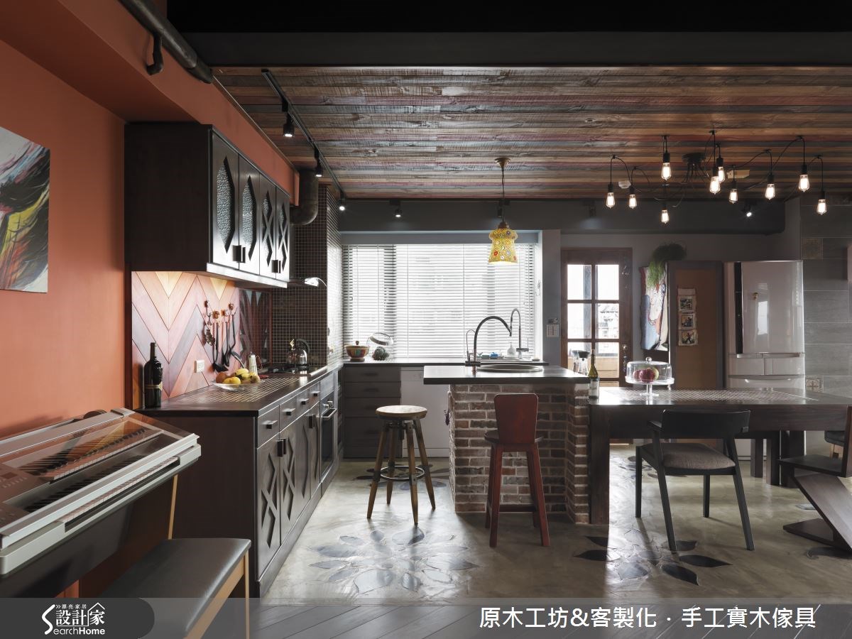 30坪老屋(16~30年)＿工業風餐廳案例圖片＿原木工坊&客製化．手工實木傢具＿原木工坊_15之3