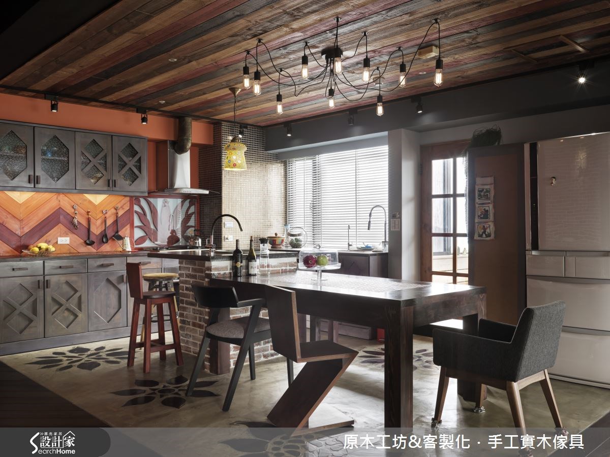 30坪老屋(16~30年)＿工業風餐廳案例圖片＿原木工坊&客製化．手工實木傢具＿原木工坊_15之673
