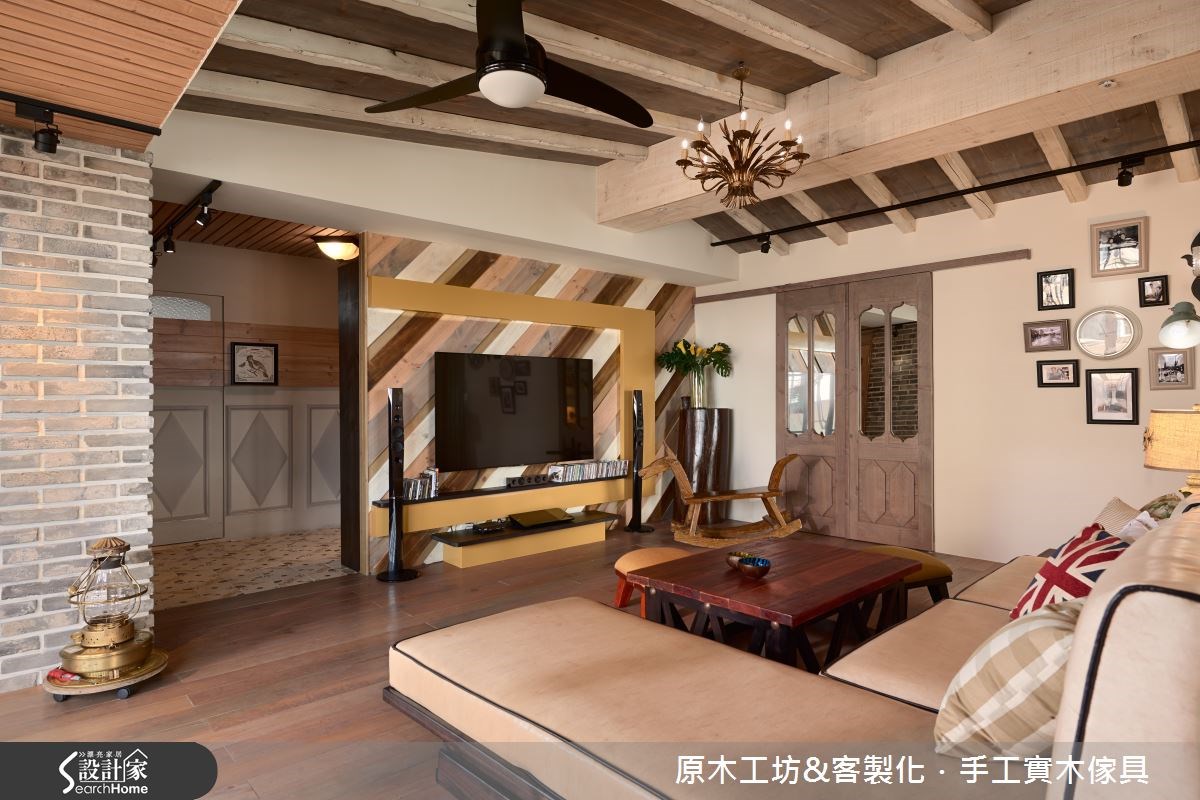 33坪老屋(16~30年)＿鄉村風客廳案例圖片＿原木工坊&客製化．手工實木傢具＿原木工坊_16之6