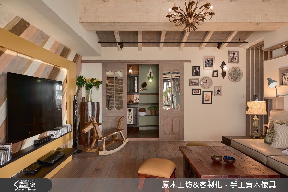 33坪老屋(16~30年)＿鄉村風客廳案例圖片＿原木工坊&客製化．手工實木傢具＿原木工坊_16之7