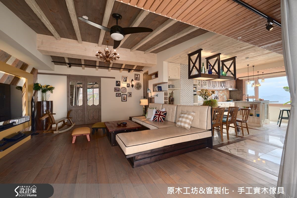 33坪老屋(16~30年)＿鄉村風客廳案例圖片＿原木工坊&客製化．手工實木傢具＿原木工坊_16之10