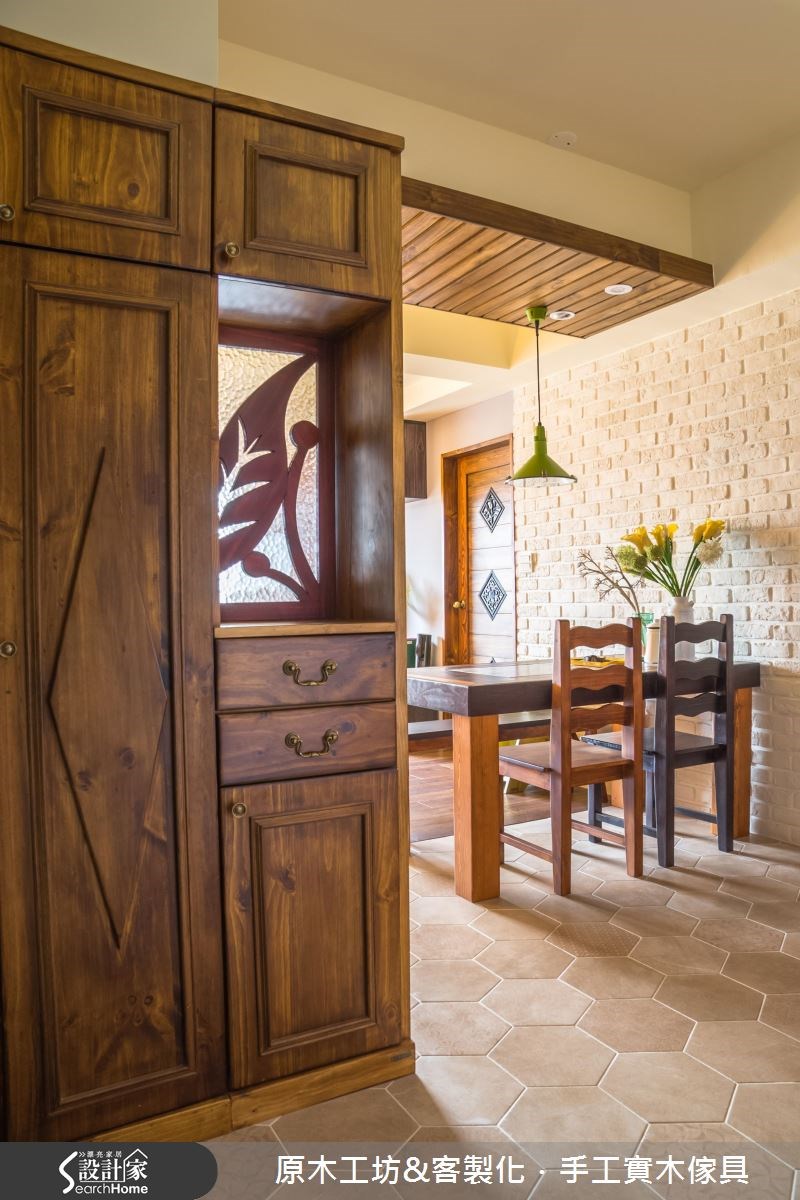 26坪新成屋(5年以下)＿鄉村風玄關餐廳案例圖片＿原木工坊&客製化．手工實木傢具＿原木工坊_17之1