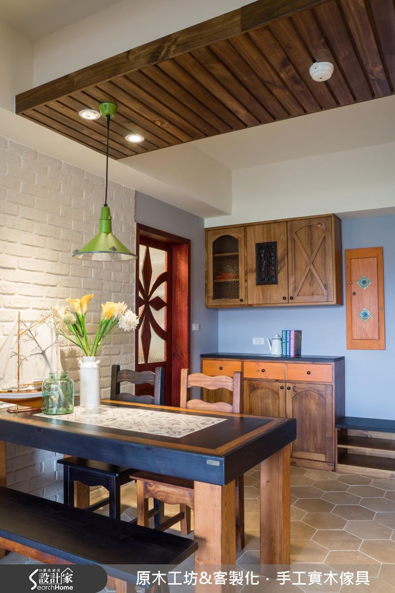 26坪新成屋(5年以下)＿鄉村風餐廳案例圖片＿原木工坊&客製化．手工實木傢具＿原木工坊_17之13
