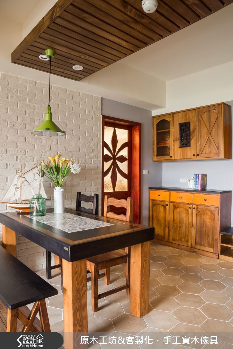 26坪新成屋(5年以下)＿鄉村風餐廳案例圖片＿原木工坊&客製化．手工實木傢具＿原木工坊_17之14