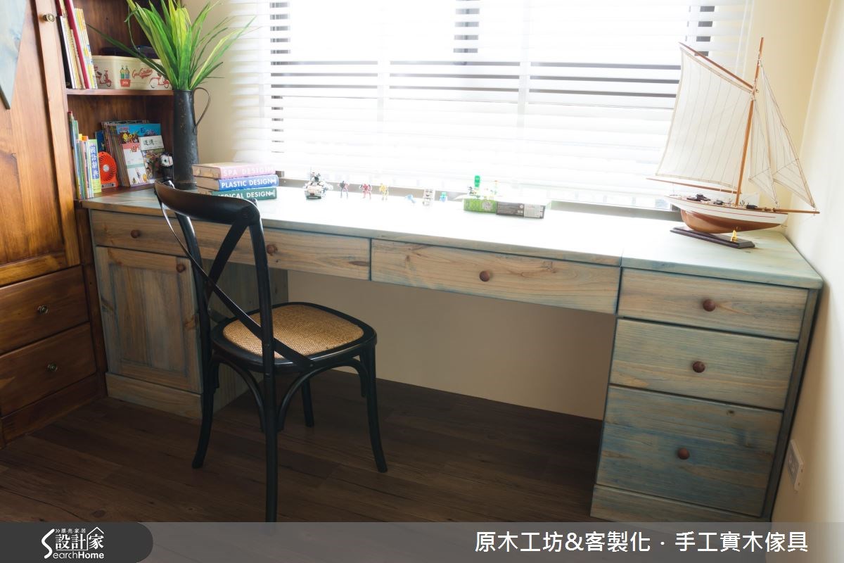 26坪新成屋(5年以下)＿鄉村風臥室案例圖片＿原木工坊&客製化．手工實木傢具＿原木工坊_17之24