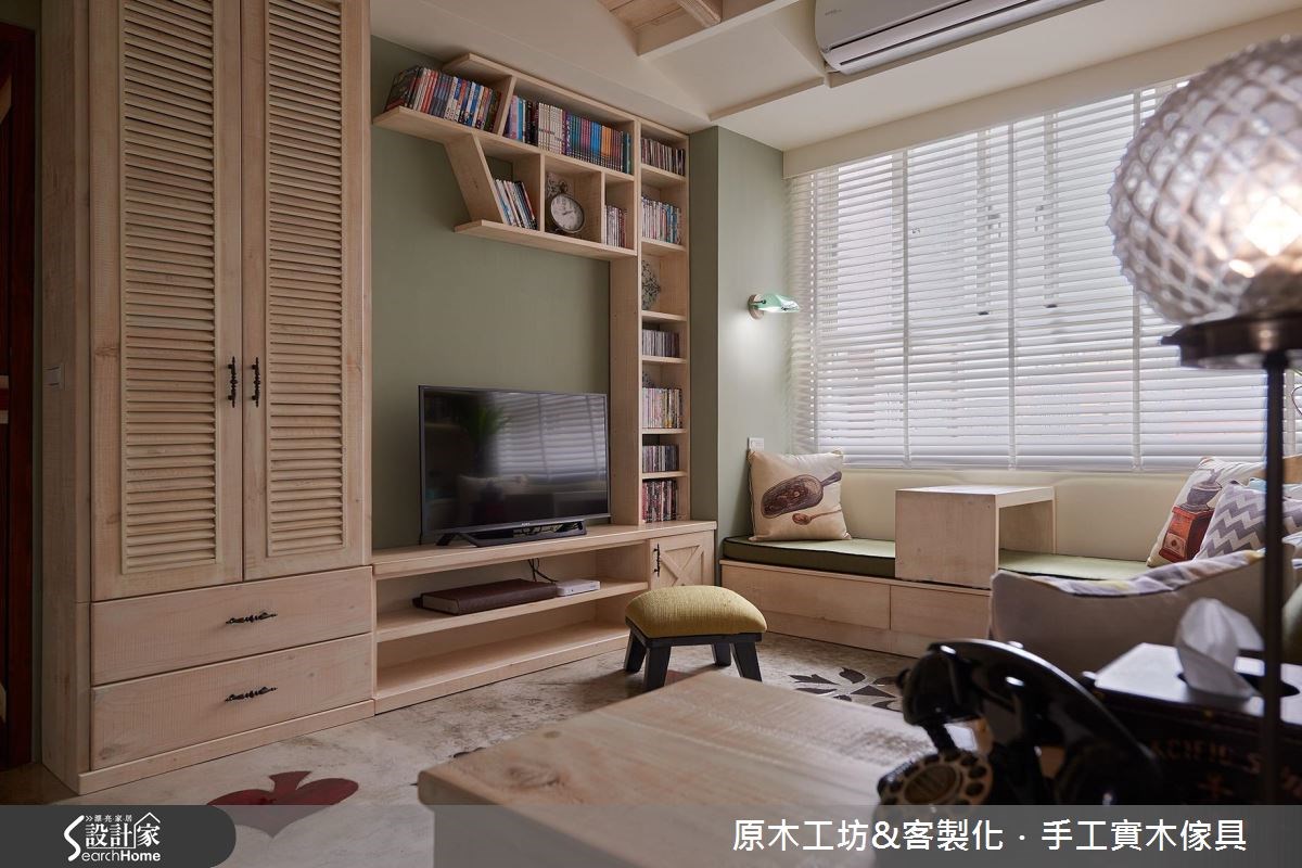 28坪老屋(16~30年)＿鄉村風客廳案例圖片＿原木工坊&客製化．手工實木傢具＿原木工坊_18之5