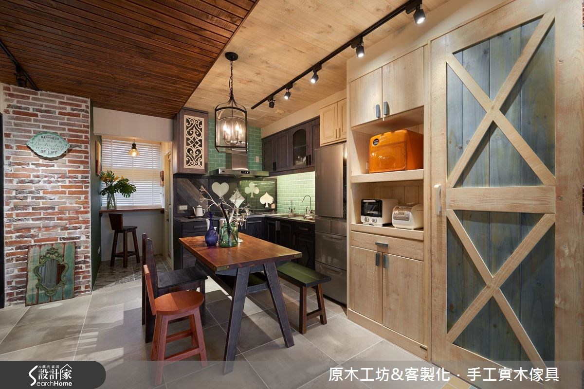 28坪老屋(16~30年)＿鄉村風餐廳案例圖片＿原木工坊&客製化．手工實木傢具＿原木工坊_18之17
