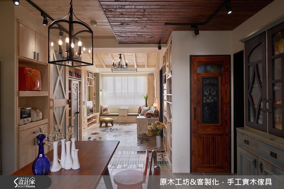 28坪老屋(16~30年)＿鄉村風客廳餐廳案例圖片＿原木工坊&客製化．手工實木傢具＿原木工坊_18之22