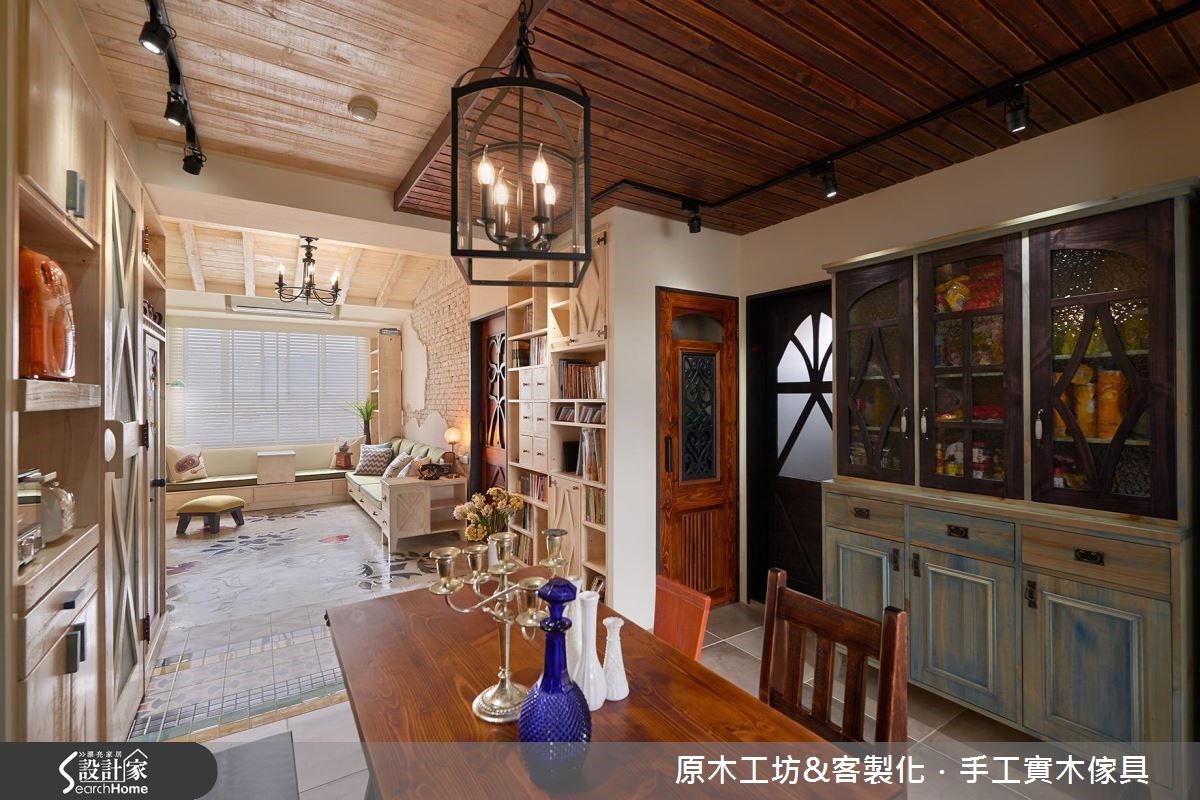 28坪老屋(16~30年)＿鄉村風客廳餐廳案例圖片＿原木工坊&客製化．手工實木傢具＿原木工坊_18之23