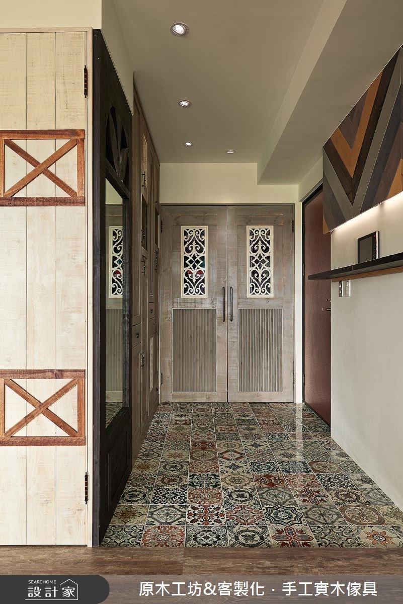 45坪新成屋(5年以下)＿混搭風玄關案例圖片＿原木工坊&客製化．手工實木傢具＿原木工坊_19之1
