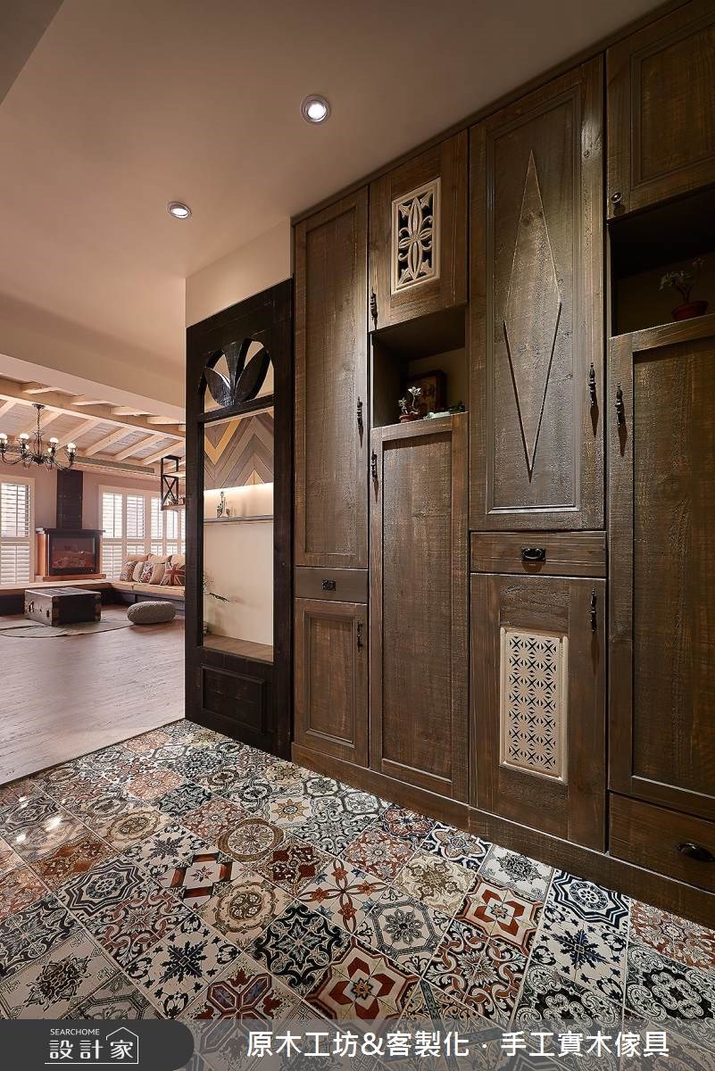 45坪新成屋(5年以下)＿混搭風玄關客廳案例圖片＿原木工坊&客製化．手工實木傢具＿原木工坊_19之2
