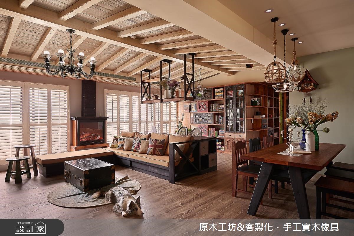 45坪新成屋(5年以下)＿混搭風客廳餐廳案例圖片＿原木工坊&客製化．手工實木傢具＿原木工坊_19之6