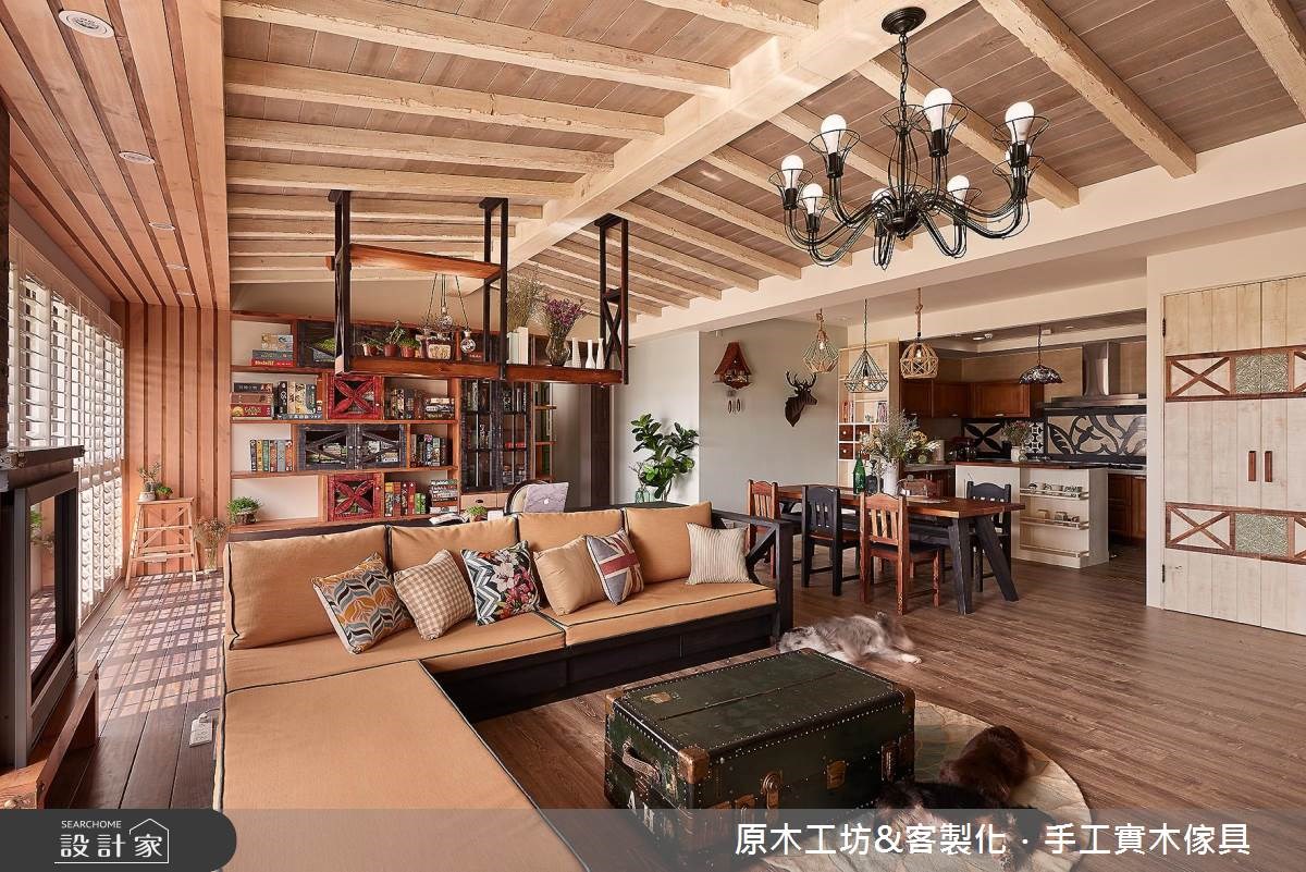 45坪新成屋(5年以下)＿混搭風客廳餐廳案例圖片＿原木工坊&客製化．手工實木傢具＿原木工坊_19之8