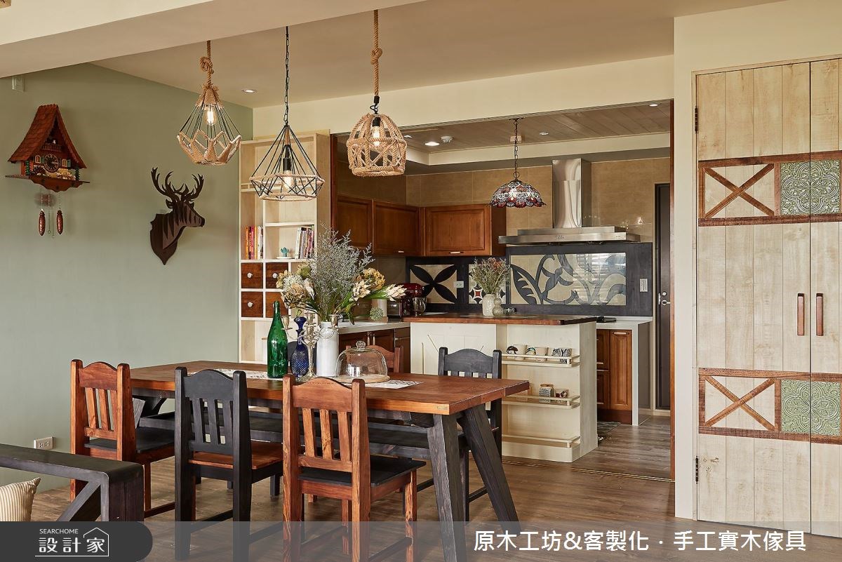 45坪新成屋(5年以下)＿混搭風餐廳廚房案例圖片＿原木工坊&客製化．手工實木傢具＿原木工坊_19之14