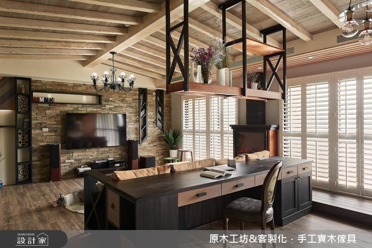 45坪新成屋(5年以下)＿混搭風客廳案例圖片＿原木工坊&客製化．手工實木傢具＿原木工坊_19之17