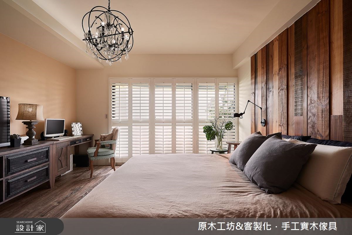 45坪新成屋(5年以下)＿混搭風臥室案例圖片＿原木工坊&客製化．手工實木傢具＿原木工坊_19之23