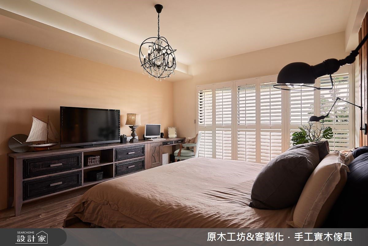 45坪新成屋(5年以下)＿混搭風臥室案例圖片＿原木工坊&客製化．手工實木傢具＿原木工坊_19之24