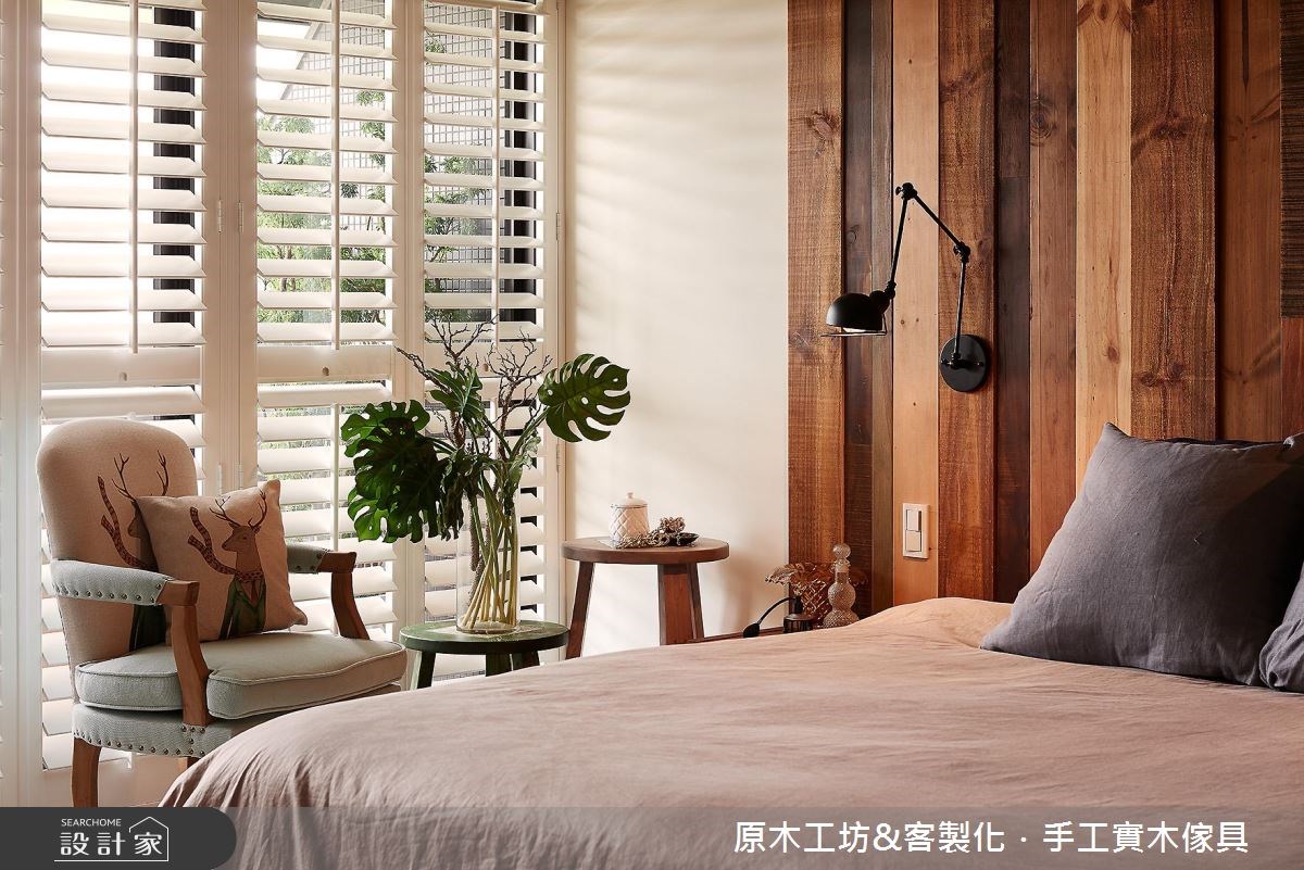 45坪新成屋(5年以下)＿混搭風臥室案例圖片＿原木工坊&客製化．手工實木傢具＿原木工坊_19之29