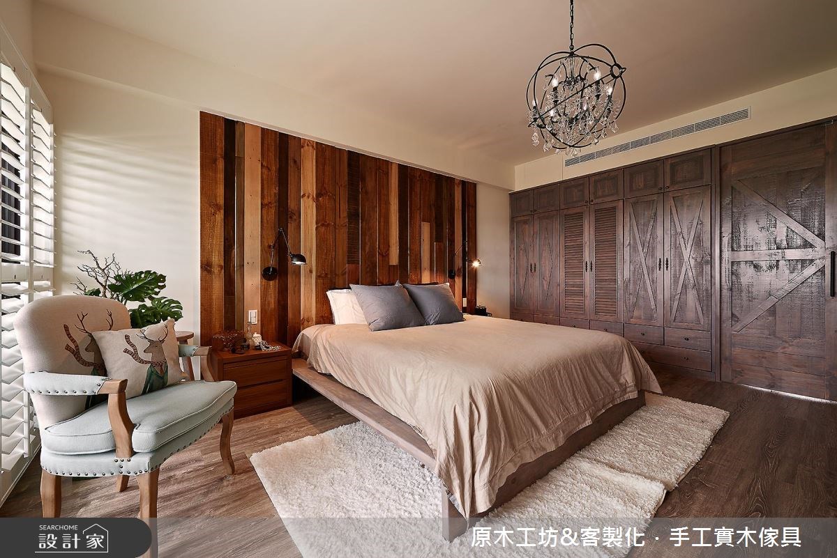 45坪新成屋(5年以下)＿混搭風臥室案例圖片＿原木工坊&客製化．手工實木傢具＿原木工坊_19之30