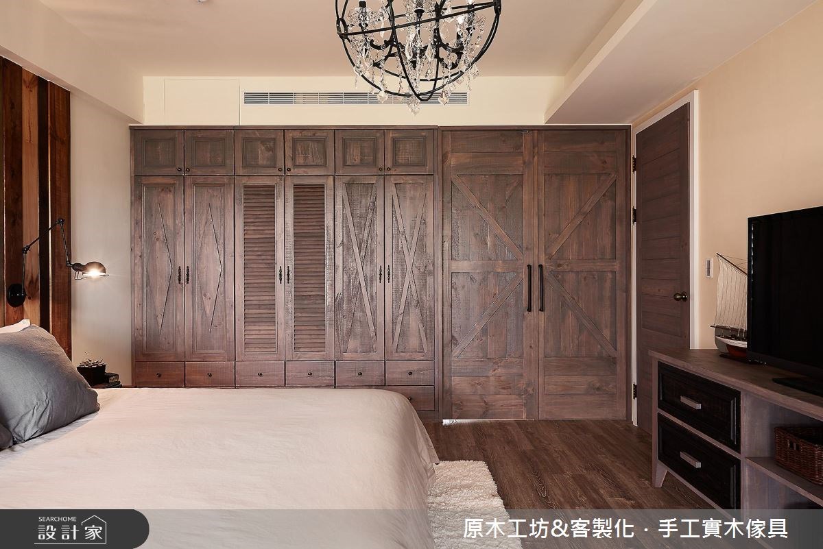 45坪新成屋(5年以下)＿混搭風臥室案例圖片＿原木工坊&客製化．手工實木傢具＿原木工坊_19之31