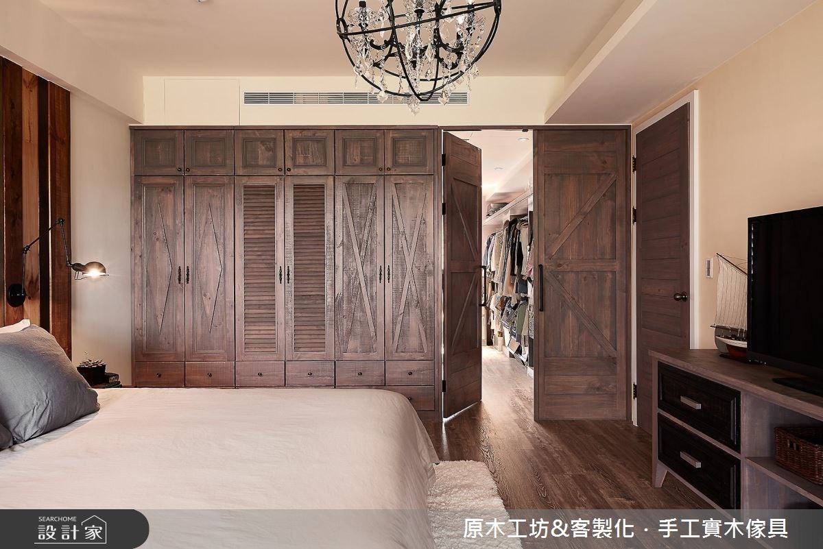 45坪新成屋(5年以下)＿混搭風臥室案例圖片＿原木工坊&客製化．手工實木傢具＿原木工坊_19之32